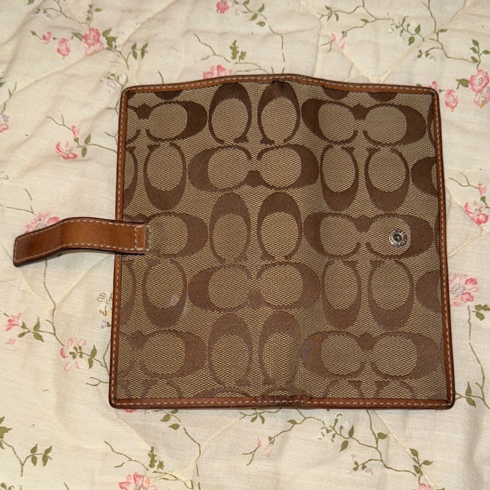 Coach Brown Monogram Wallet - Picture 4 of 4
